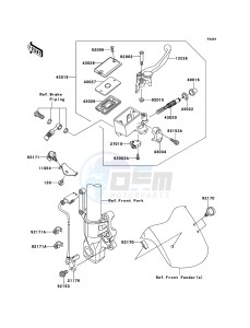 VERSYS KLE650B8F GB XX (EU ME A(FRICA) drawing Front Master Cylinder