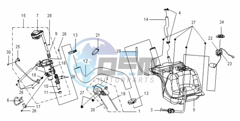 FUEL TANK - FUEL CUT