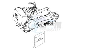 BOULEVARD - 50 CC 2T drawing ENGINE ASSY