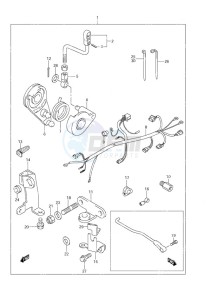 DF 9.9 drawing Remote Control Parts