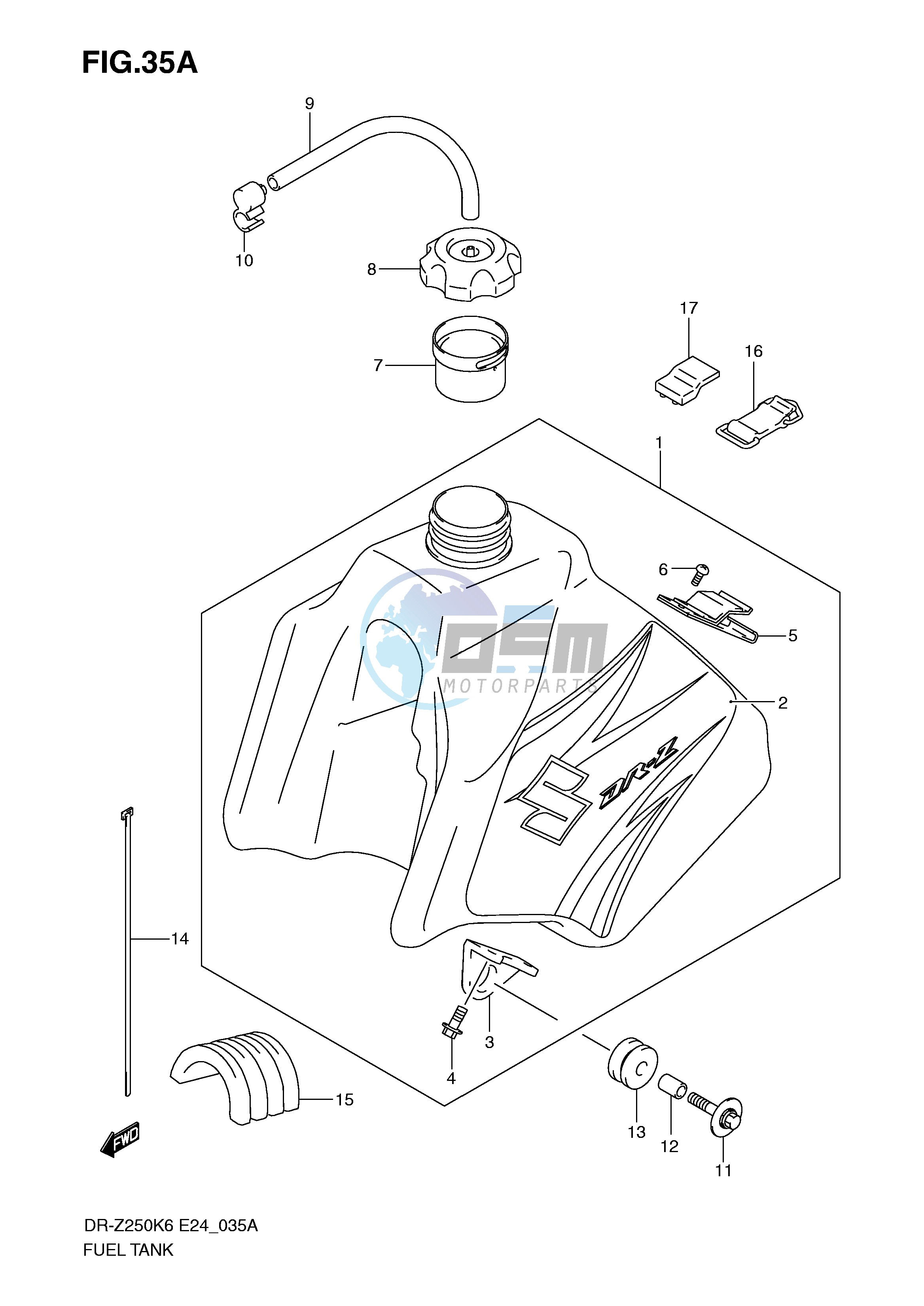 FUEL TANK (MODEL K7)