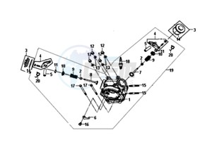 FIDDLE III 50 45KMH (L8) EU drawing CYLINDER HEAD KPL.