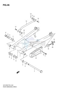 GZ125 (P02) drawing REAR SWINGING ARM