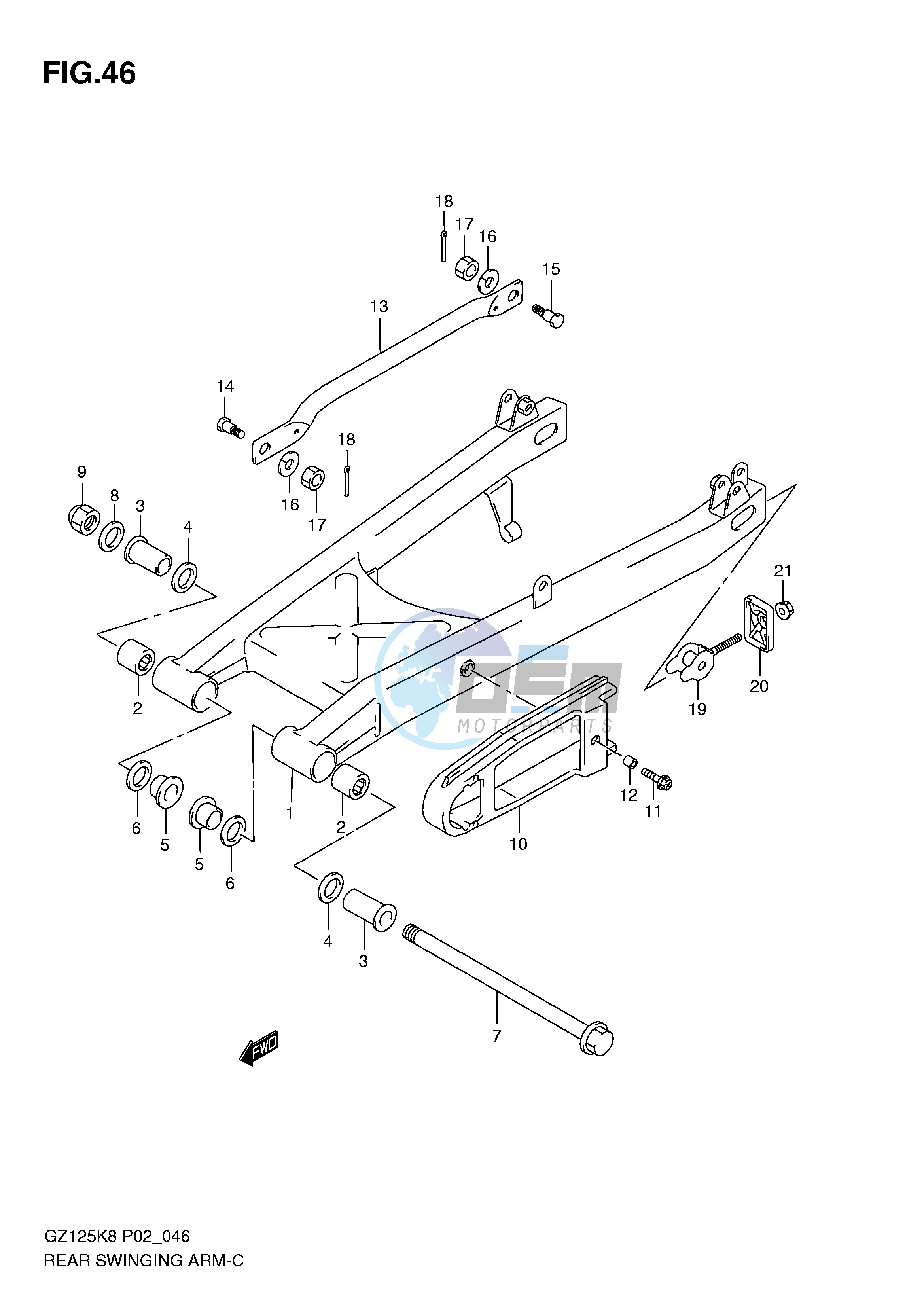 REAR SWINGING ARM