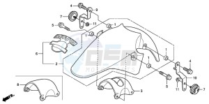 CBR125RS drawing FRONT FENDER