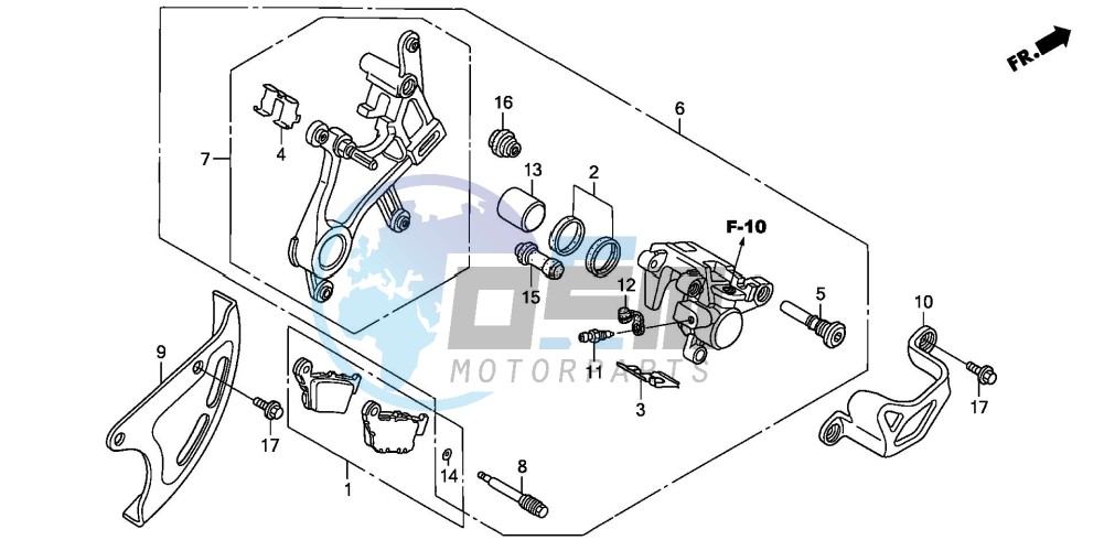 REAR BRAKE CALIPER