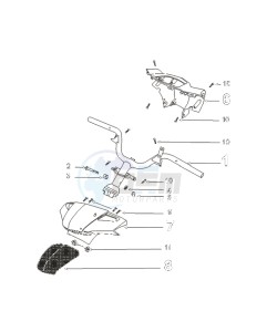 KISBEE 50 N drawing HANDLEBARS