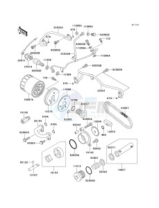 VN 750 A [VULCAN 750] (A6F) A6F drawing OIL PUMP_OIL FILTER