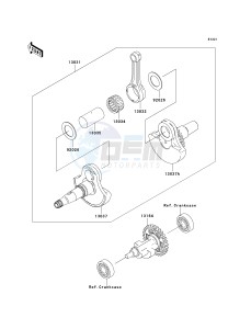 KVF 360 C [PRAIRIE 360 4X4 HARDWOODS GREEN HD] (C6F-C9F) C8F drawing CRANKSHAFT