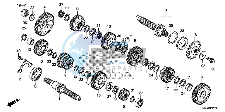 TRANSMISSION (NC750S/ SA)