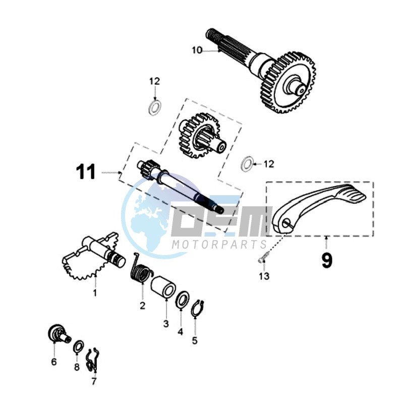 DRIVE SHAFTS / KICKSTARTER