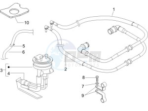 X9 500 Evolution ABS 2006-2007 drawing Supply system