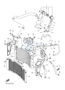 FZ1-N FZ1 (NAKED) 1000 (1EC6) drawing RADIATOR & HOSE