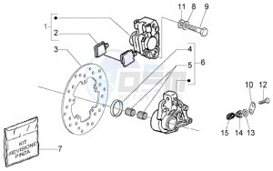 LX 50 4T drawing Disc brake caliper