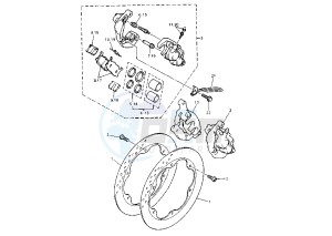 XJ S DIVERSION 900 drawing FRONT BRAKE CALIPER