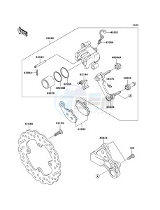 NINJA ZX-6R ZX636-C1H FR GB XX (EU ME A(FRICA) drawing Rear Brake