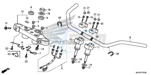 VT750CSE Shadow - VT750CS-E UK - (E) drawing HANDLE PIPE (VT750CS/ C)