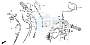 C90CW 70 drawing HANDLE LEVER/SWITCH