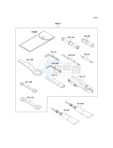 ZX 600 R [NINJA ZX-6R MONSTER ENERGY] (R9FA) R9F drawing OWNERS TOOLS