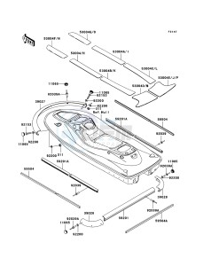 JET SKI STX-15F JT1500A7F FR drawing Pads