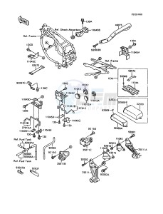 ZX 600 C [NINJA 600R] (C10) [NINJA 600R] drawing BATTERY CASE