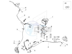 V7 III Stone 750 E4 (APAC) drawing ABS Brake system