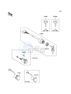 MULE 3000 KAF620-G5 EU drawing Ignition Switch