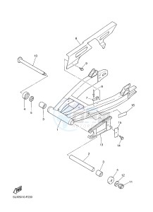 XJR1300 (5WMW) drawing REAR ARM & SUSPENSION