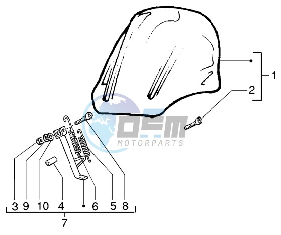 Windshield kit-stand kit