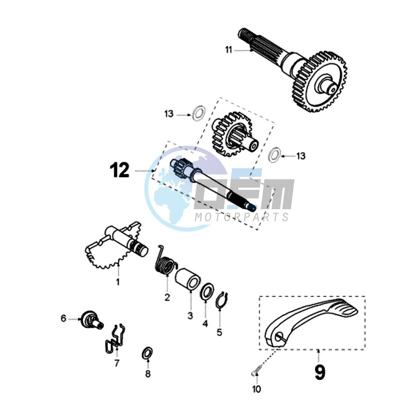 DRIVE SHAFTS / KICKSTARTER