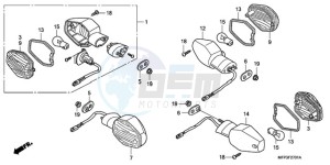 CB1300S9 Australia - (U / BCT MME TWO) drawing WINKER (CB1300S/CB1300SA)