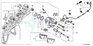 NC750SAF NC750S 4ED - (4ED) drawing REAR BRAKE CALIPER