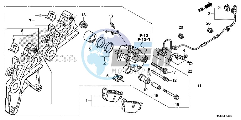 REAR BRAKE CALIPER