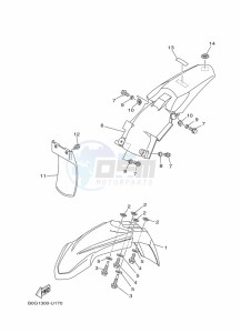 YZ85LW (B0G4) drawing FENDER