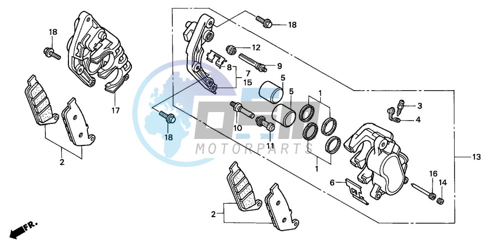 FRONT BRAKE CALIPER