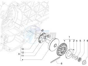 LXV 125 4T Navy (Euro 3) drawing Driving pulley