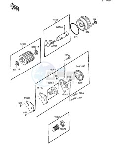 KSF 250 A [MOJAVE 250] (A1-A2) [MOJAVE 250] drawing OIL PUMP_OIL FILTER