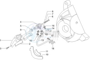 X9 125 Evolution powered drawing Secondairy air box