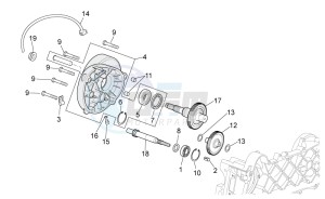 Scarabeo 50 4T 4V drawing Transmission