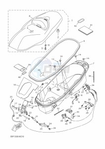 CZD300-A XMAX 300 (BBA4) drawing SEAT