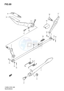 VL800 INTRUDER EU drawing REAR BRAKE