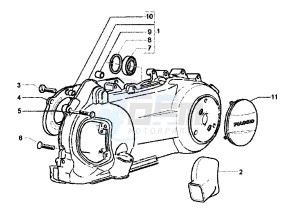 X9 EVOLUTION 250 drawing Clutch cover