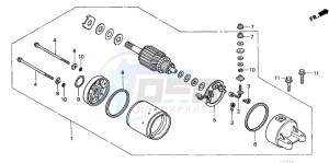 CB500 drawing STARTING MOTOR