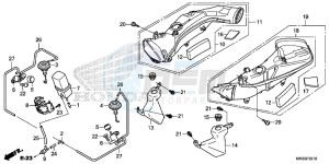 CBR1000RRG CBR1000 - Fireblade Europe Direct - (ED) drawing AIR INTAKE DUCT/ SOLENOID VALVE