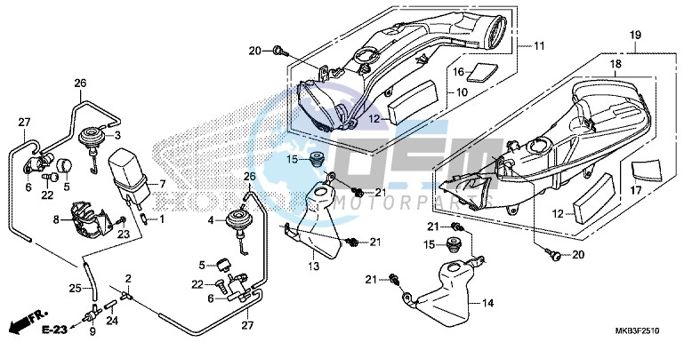 AIR INTAKE DUCT/ SOLENOID VALVE