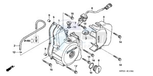 TRX90XD TRX90 Europe Direct - (ED) drawing LEFT CRANKCASE COVER