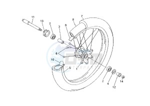 WR 400-426 F 400 drawing FRONT WHEEL