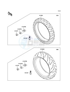 ZZR1400_ABS ZX1400FCF FR GB XX (EU ME A(FRICA) drawing Tires