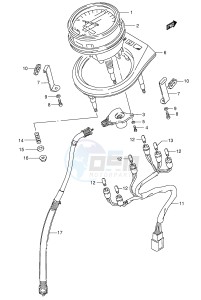 LS650 (E3-E28) SAVAGE drawing SPEEDOMETER (MODEL K5 K6 K7 K8 E28)