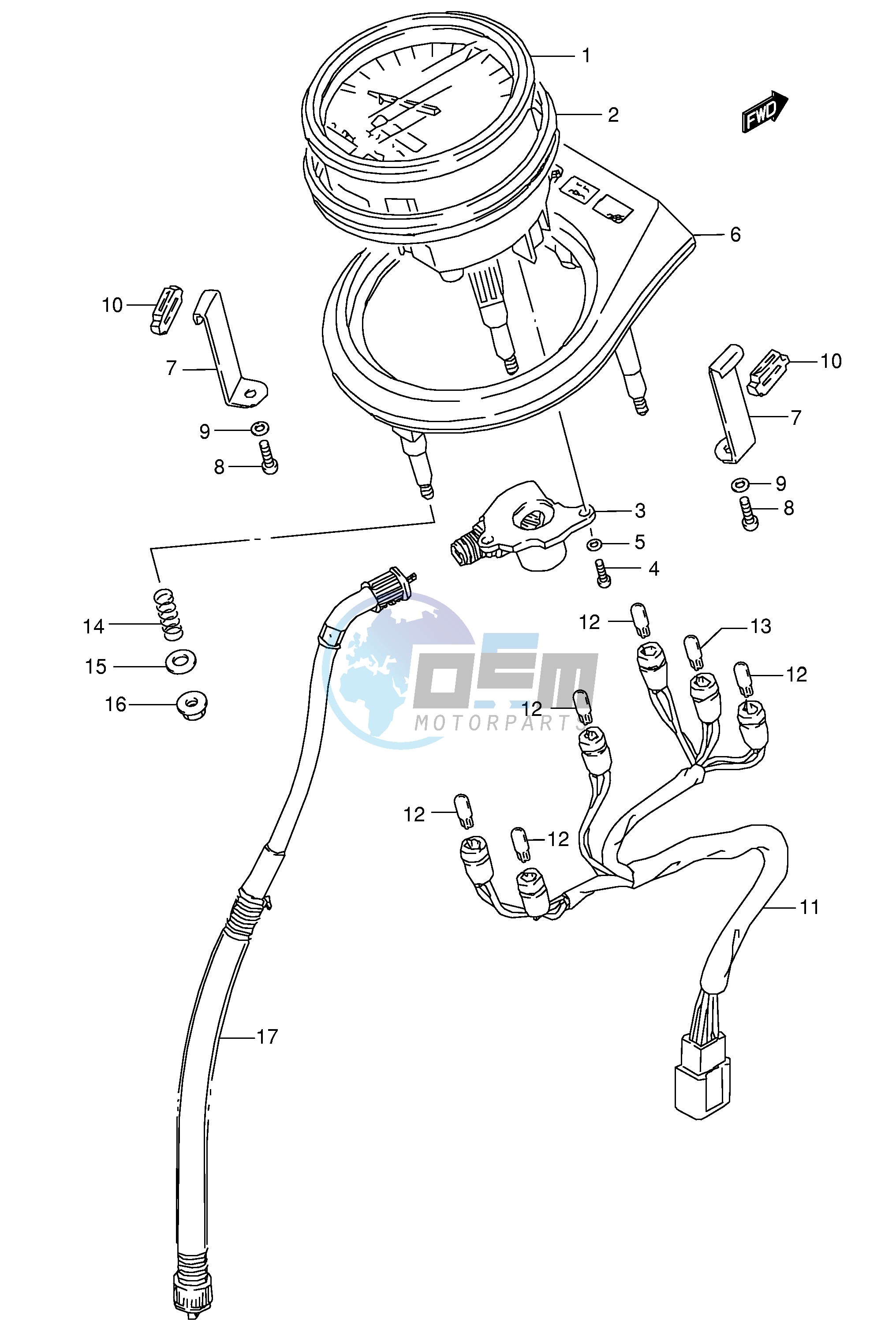 SPEEDOMETER (MODEL K5 K6 K7 K8 E28)